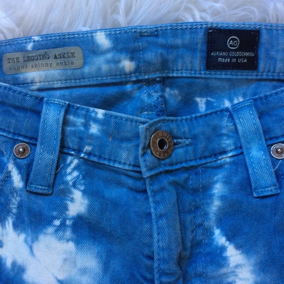 AG Super Skinny Tie Dye Distressed Ankle - Picture 7 of 8